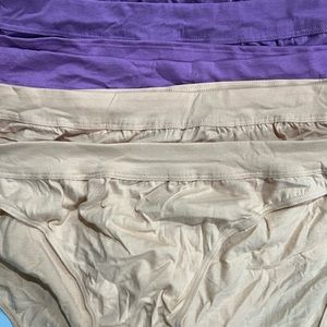 Underwear size 14, 3 - purple and 2 nude, Vietnam , 60% Cotton
